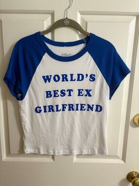 Megan Moroney "World's Best Ex Girlfriend" Cropped Baby Tee